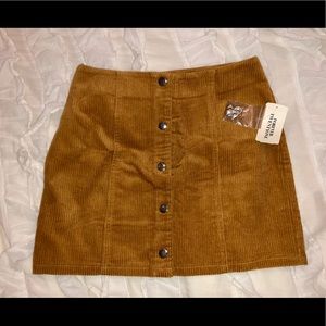 Forever 21 Corduroy Button Down Skirt